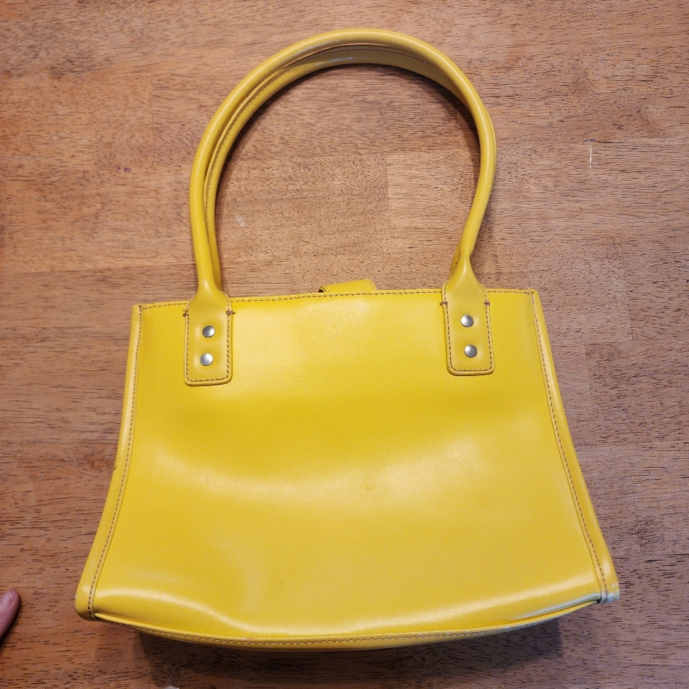 Wilson Leather Yellow Handbag